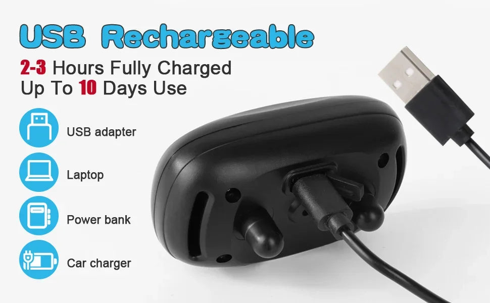 HushTail bark control collar comes with USB Rechargeable