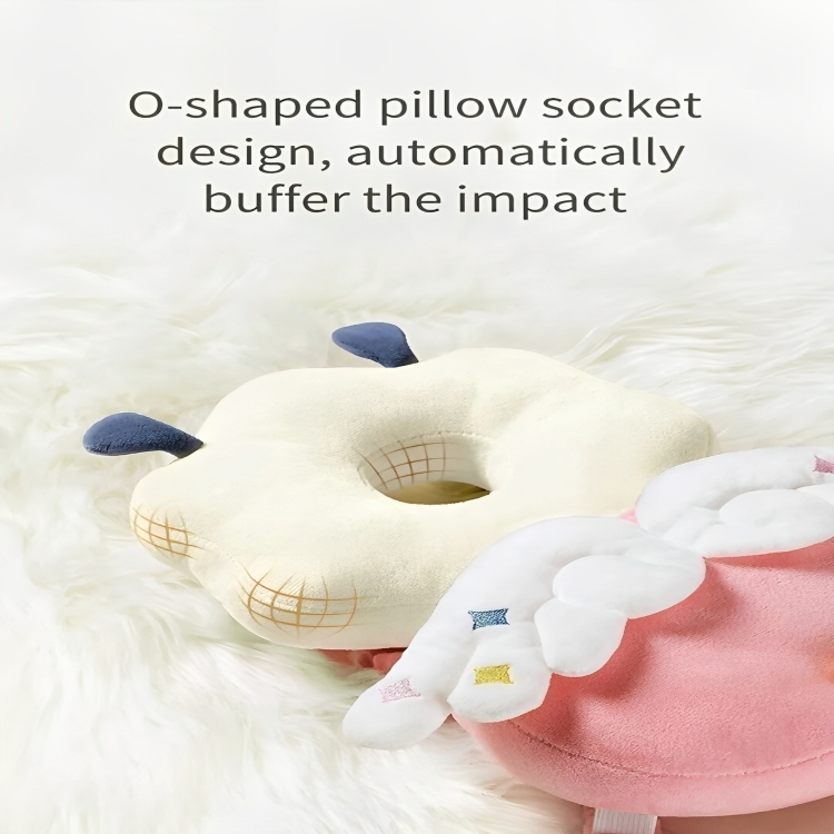 O-shaped pillow socket design on a soft white background