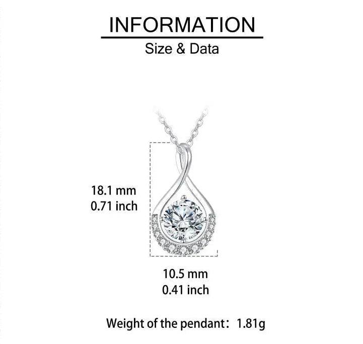 Lumière Twist Moissanite Necklace