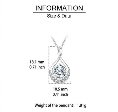 Lumière Twist Moissanite Necklace