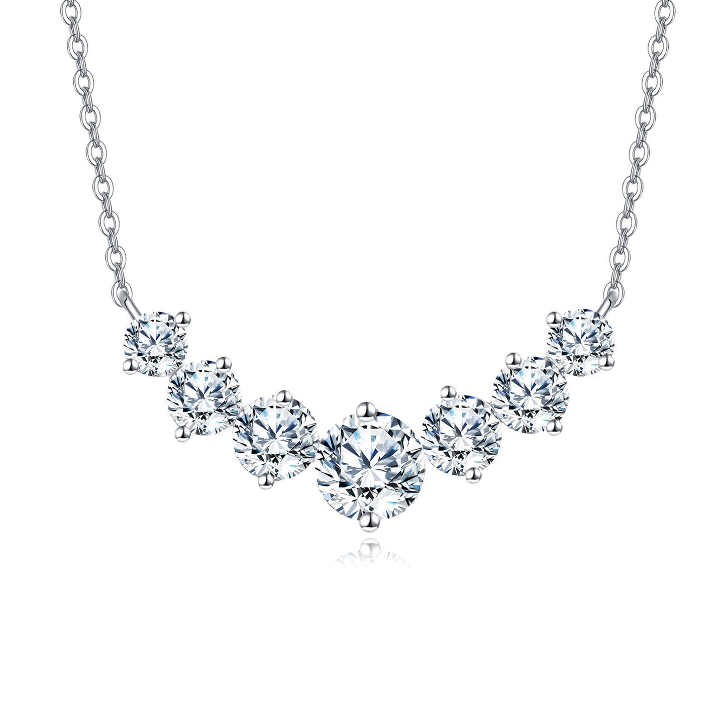 Celeste Seven-Stone Zircon Necklace