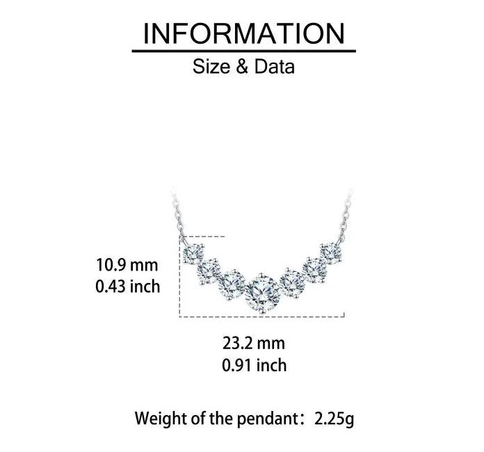 Celeste Seven-Stone Zircon Necklace
