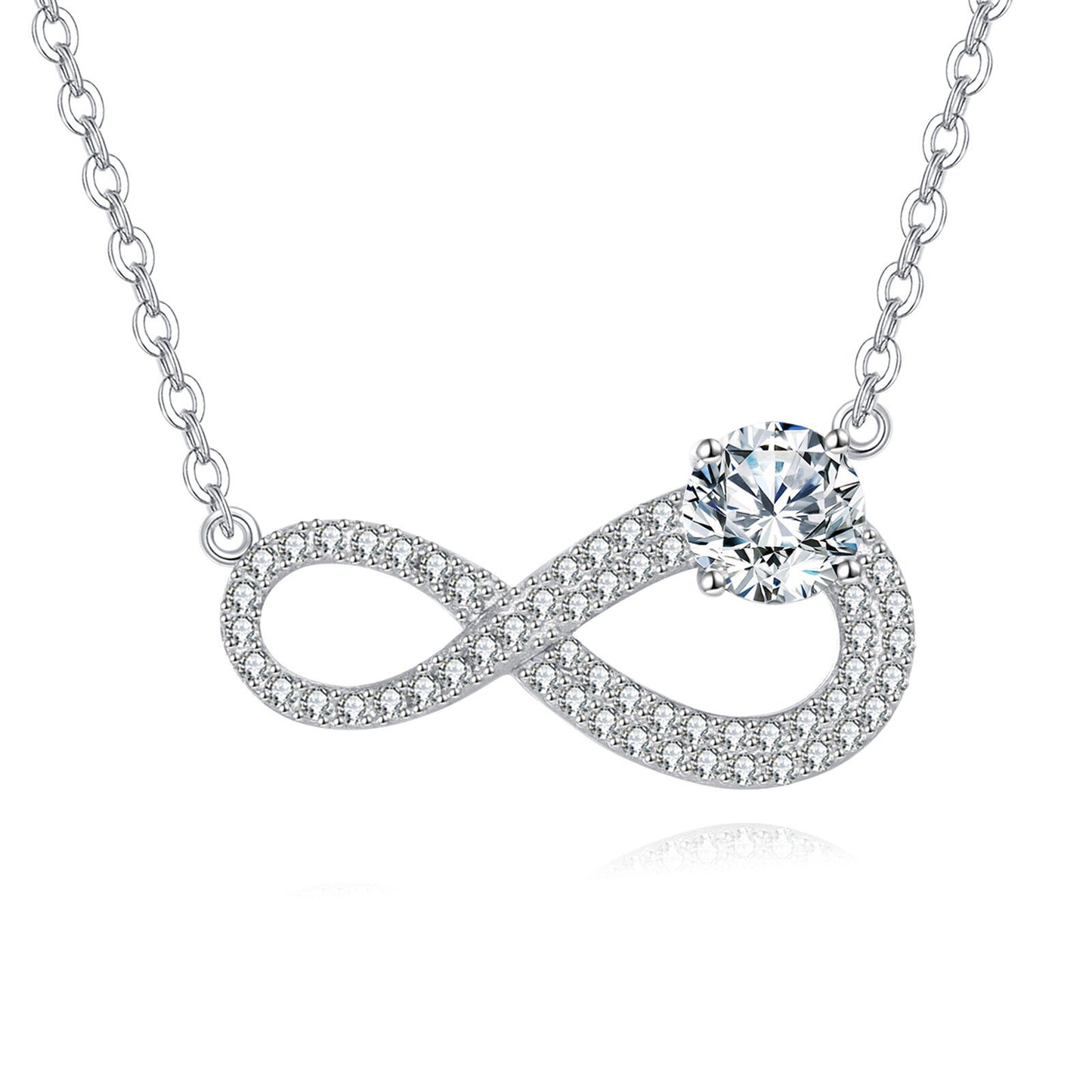 Infinity Moissanite Necklace