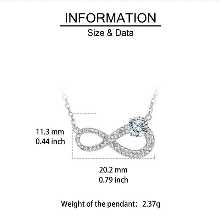 Infinity Moissanite Necklace