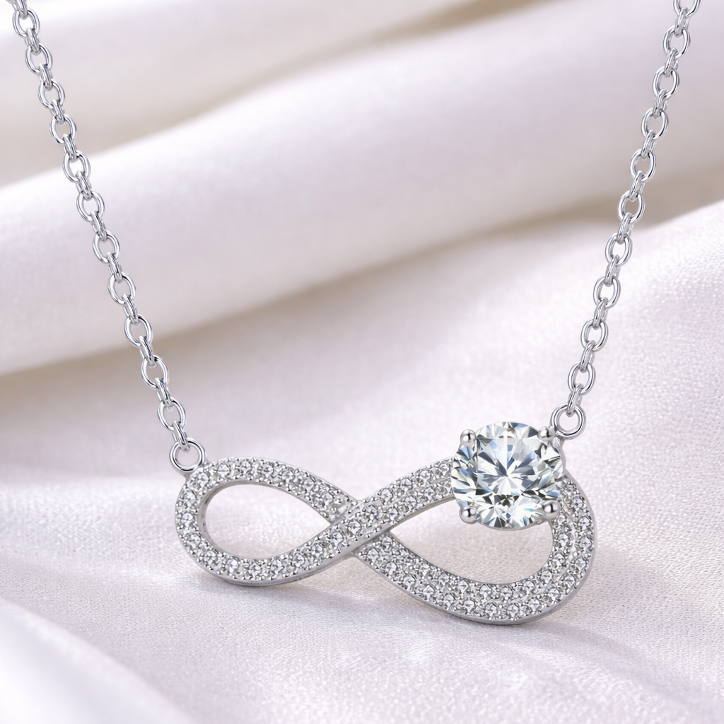 Infinity Moissanite Necklace