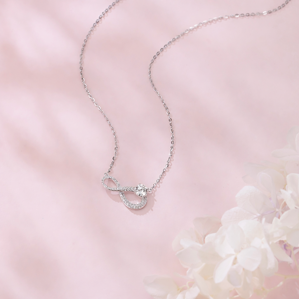 Infinity Moissanite Necklace