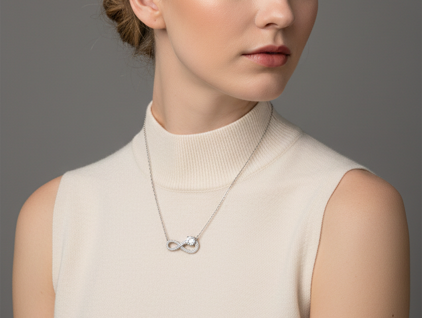 Infinity Moissanite Necklace
