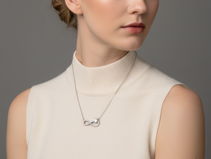 Infinity Moissanite Necklace