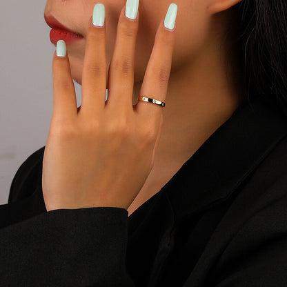 Celestial Star Zircon Open Gold Plated Ring