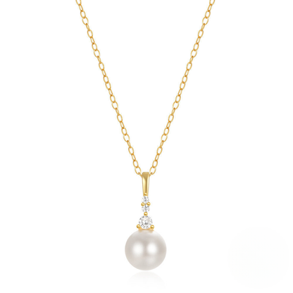 Pearl & Zircon Layering Choker Necklace