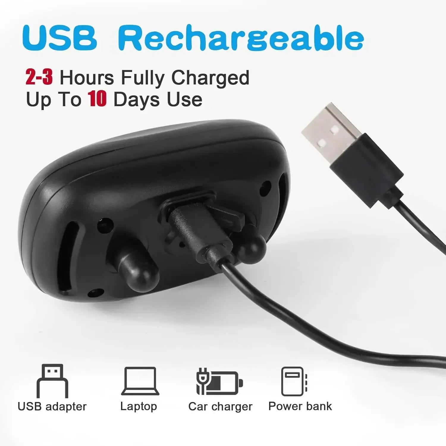 HushTail bark control collar comes with USB Rechargeable
