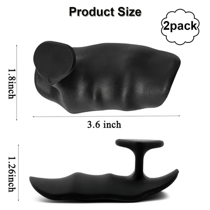 Size and Side view of CoreGrip Trainer highlighting compact fitness design